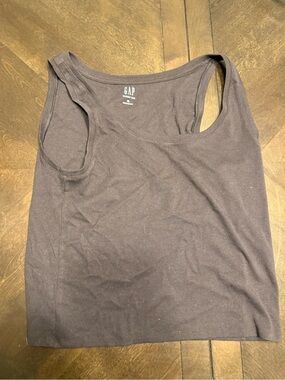 GAP Women's Dark Charcoal Scoop-Neck Tank